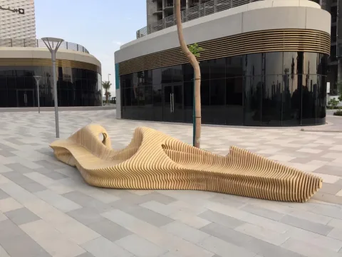 Parametric bench Bahrain project detail