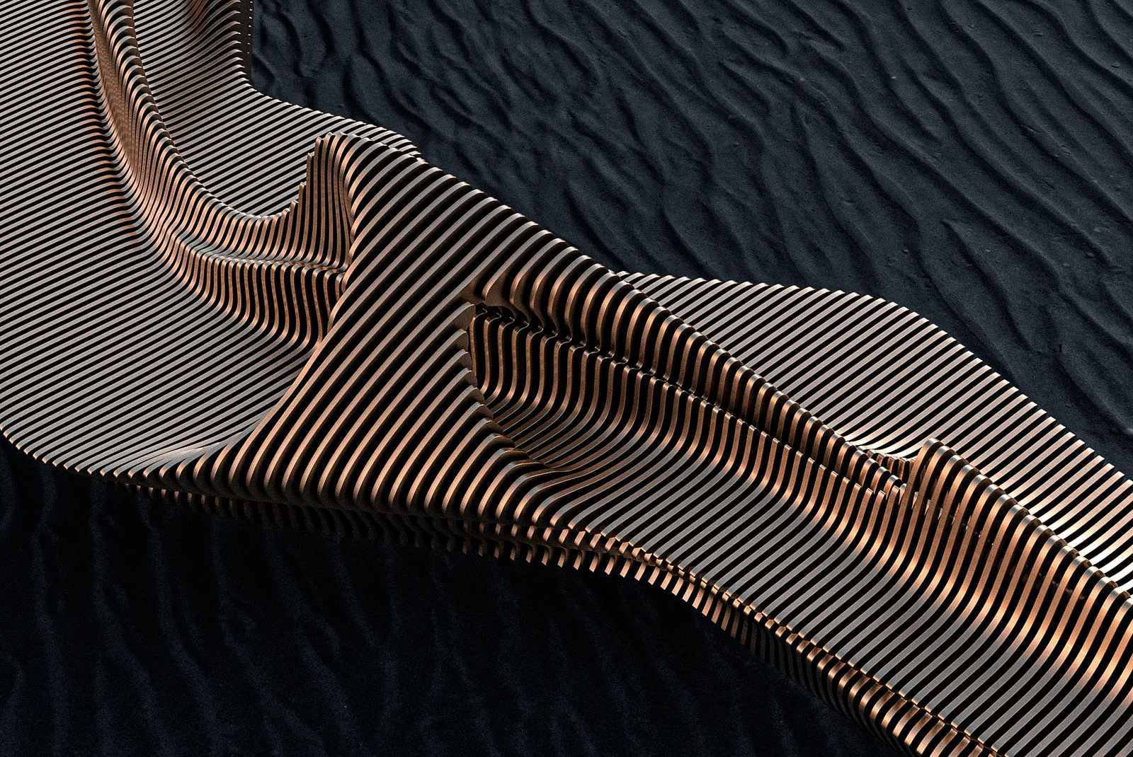 Generative animation of a fluid computational object by After-Form