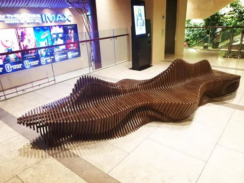 Murena bench Jewel Changi Airport project detail