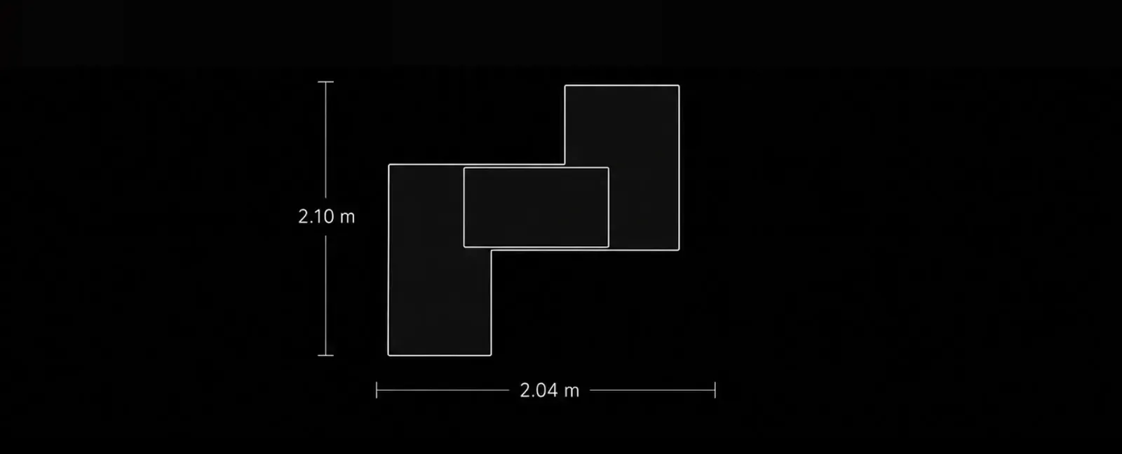 Tree Bench & Display Shelf Top view technical drawing