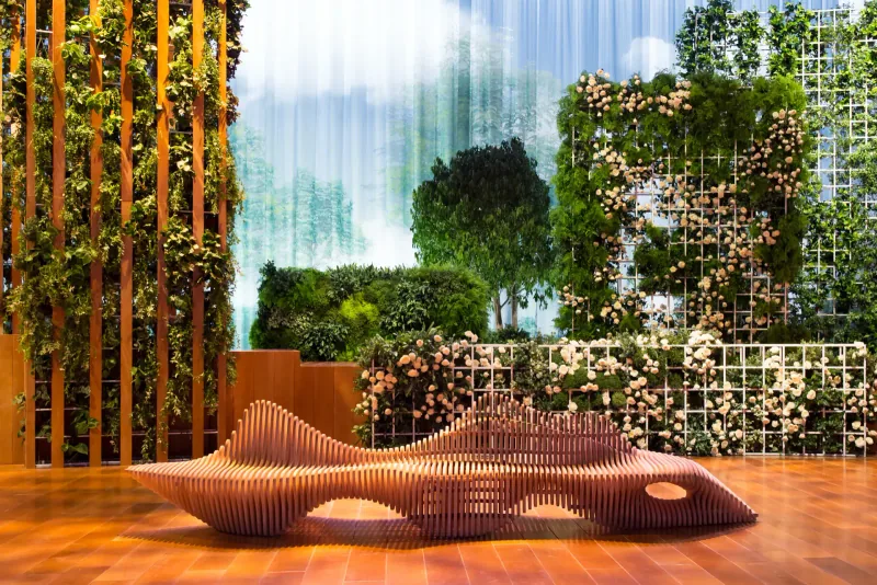 Murena bench for wedding event in Dubai